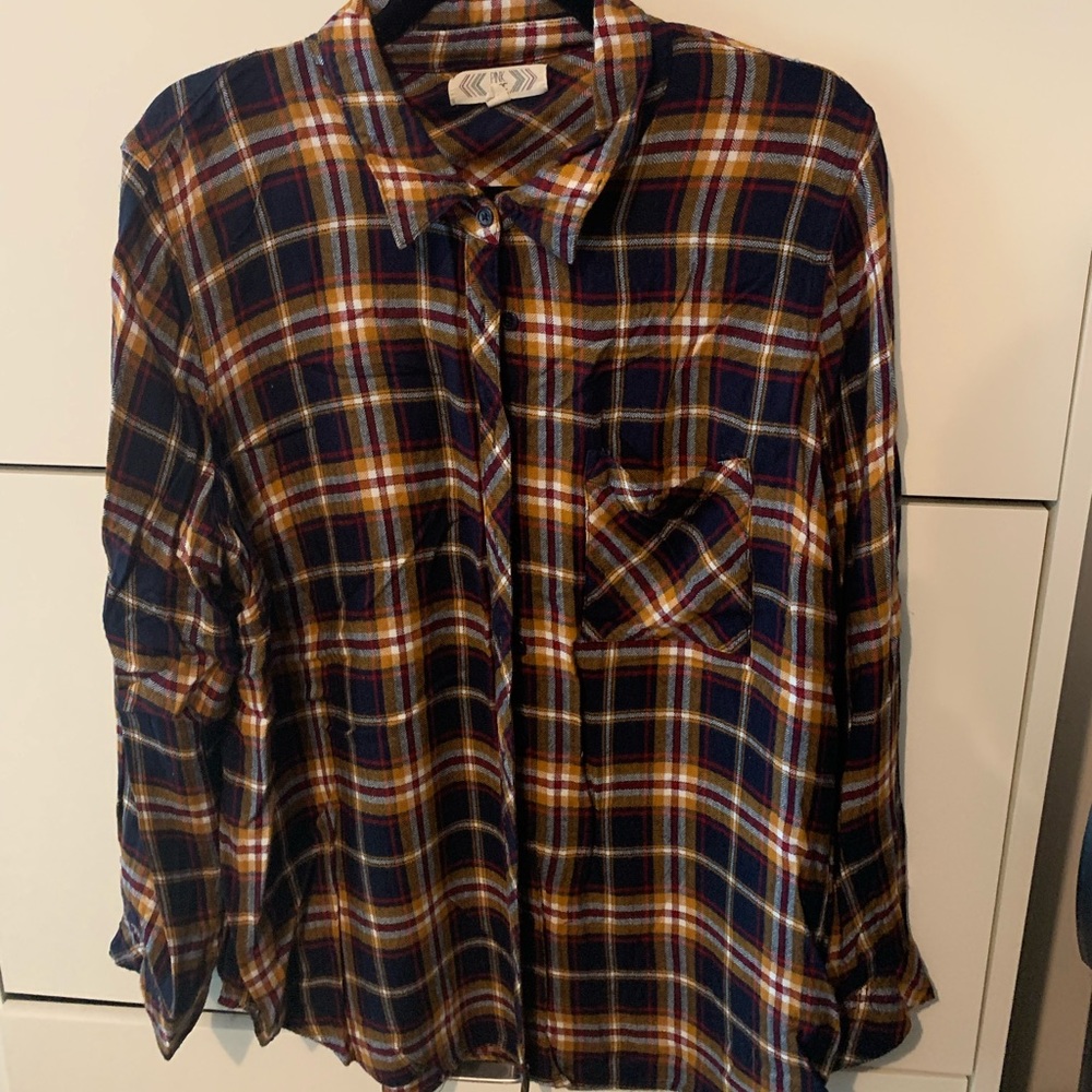Plaid button down